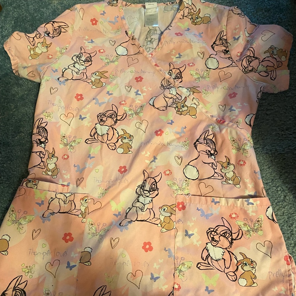 Disney bambi scrub top